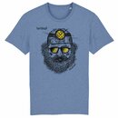 T-Shirt BERGMANN - Unisex - Biobaumwolle blau - 8 Gren...