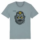 T-Shirt BERGMANN - Unisex - Biobaumwolle Erdblau - 8...