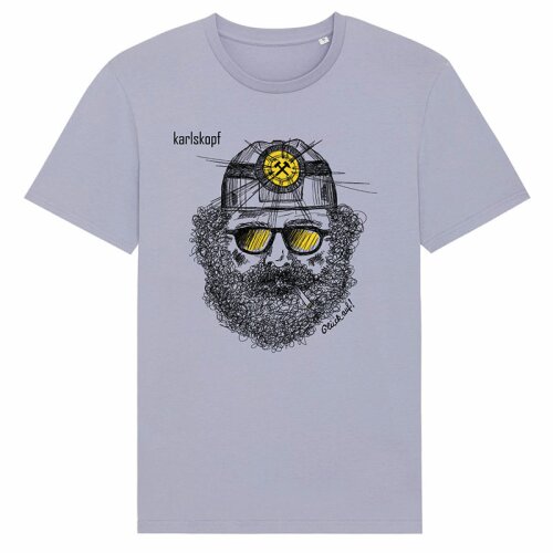 T-Shirt BERGMANN - Unisex - Biobaumwolle Lavendel - 8 Größen von S bis 5XL - Rundhals - gute Qualität und angenehme Trageeigenschaften - perfektes Geschenk