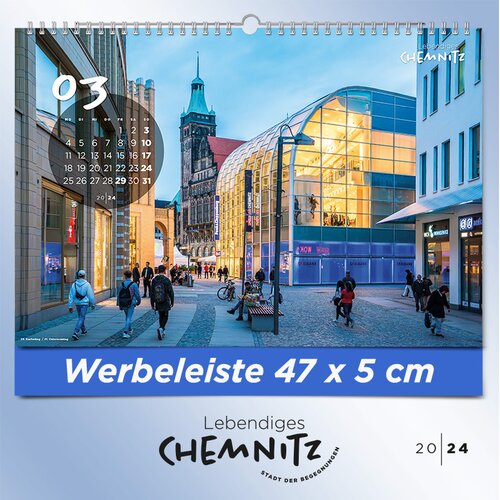 Werbemittel Kalender Chemnitz 2024 - Lebendiges Chemnitz Stadt der Begegnungen