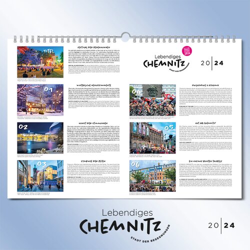 Living Chemnitz - City of encounters wall calendar 2024